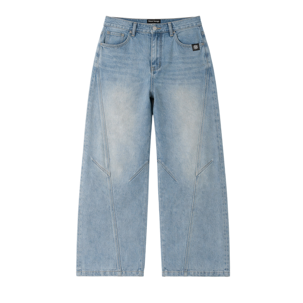 SSB Baggy Wide Leg Blue Jeans