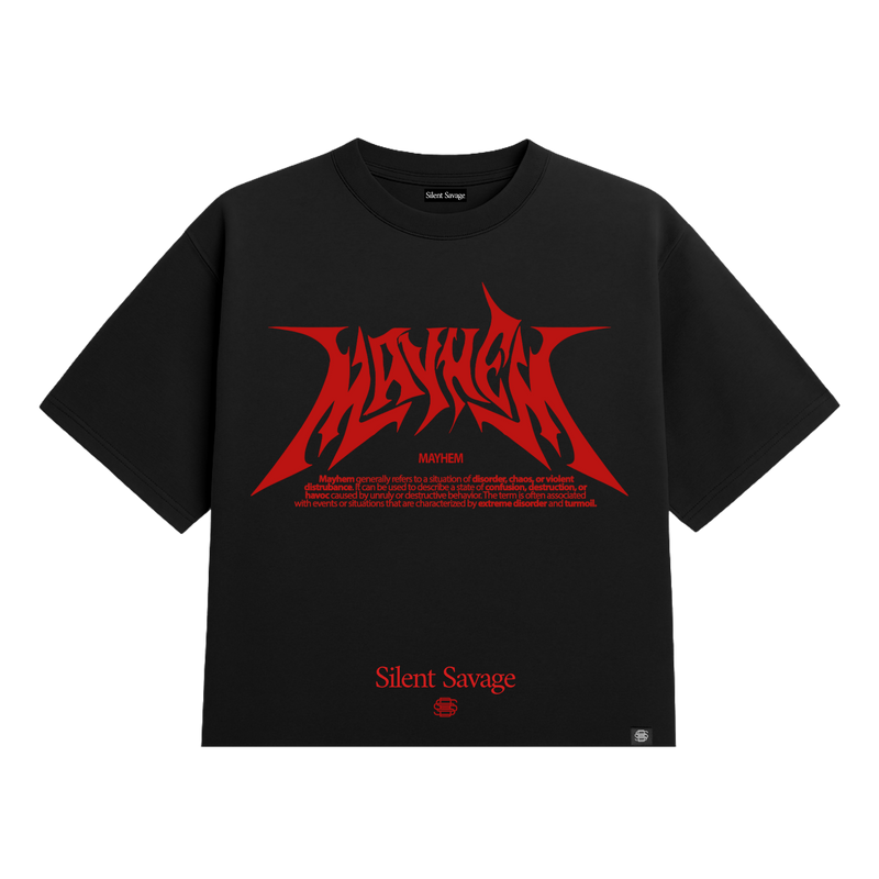 Mayhem Premium Boxy Crop T-Shirt