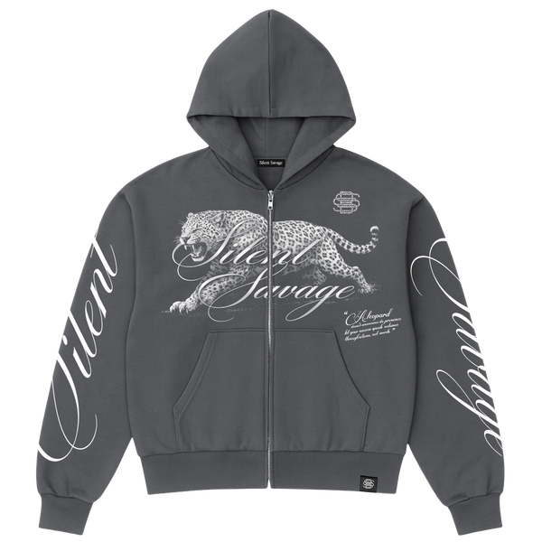 Leopard Zip Hoodie