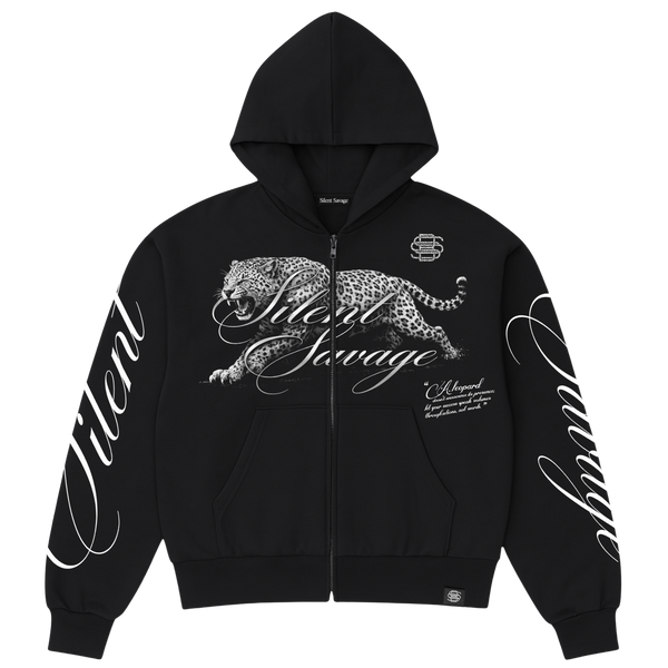 Leopard Zip Hoodie