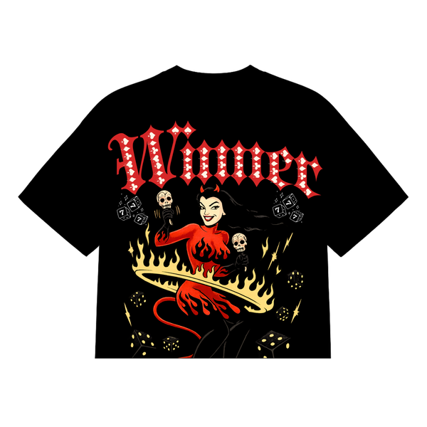 Winner Premium Boxy Crop T-Shirt