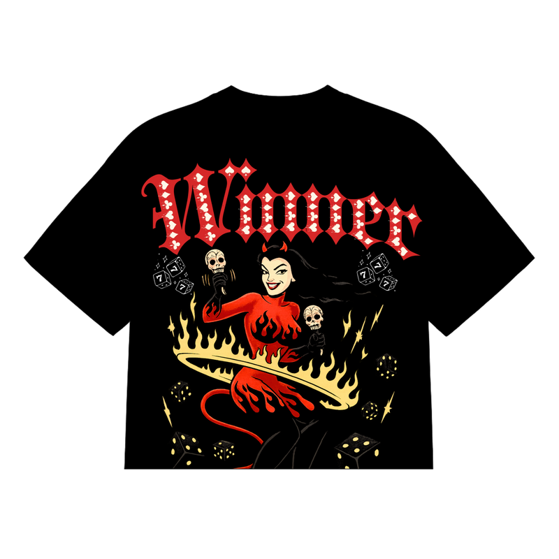 Winner Premium Boxy Crop T-Shirt