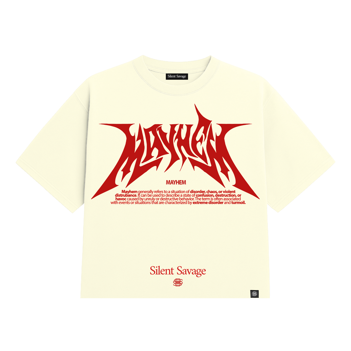 Mayhem Premium Boxy Crop T-Shirt