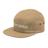 Silent Savage Brand - Five panel cap (tan/white)