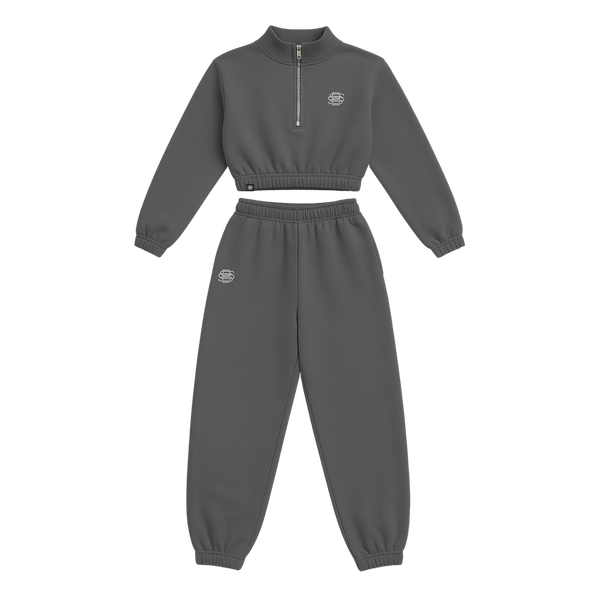 Silent Savage Polar Fleece Crop Zip Set