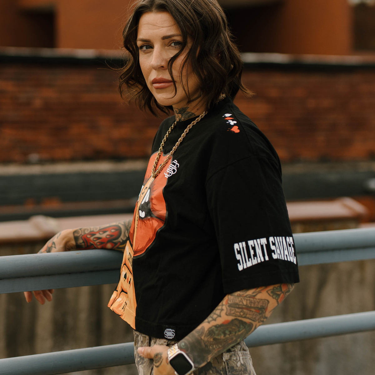 Silent Savage One Size Crop Tee
