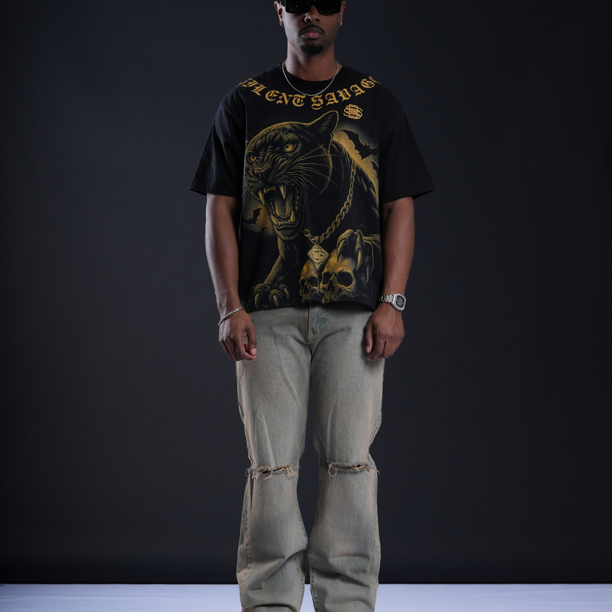 Stealth - Premium Boxy Crop T-Shirt