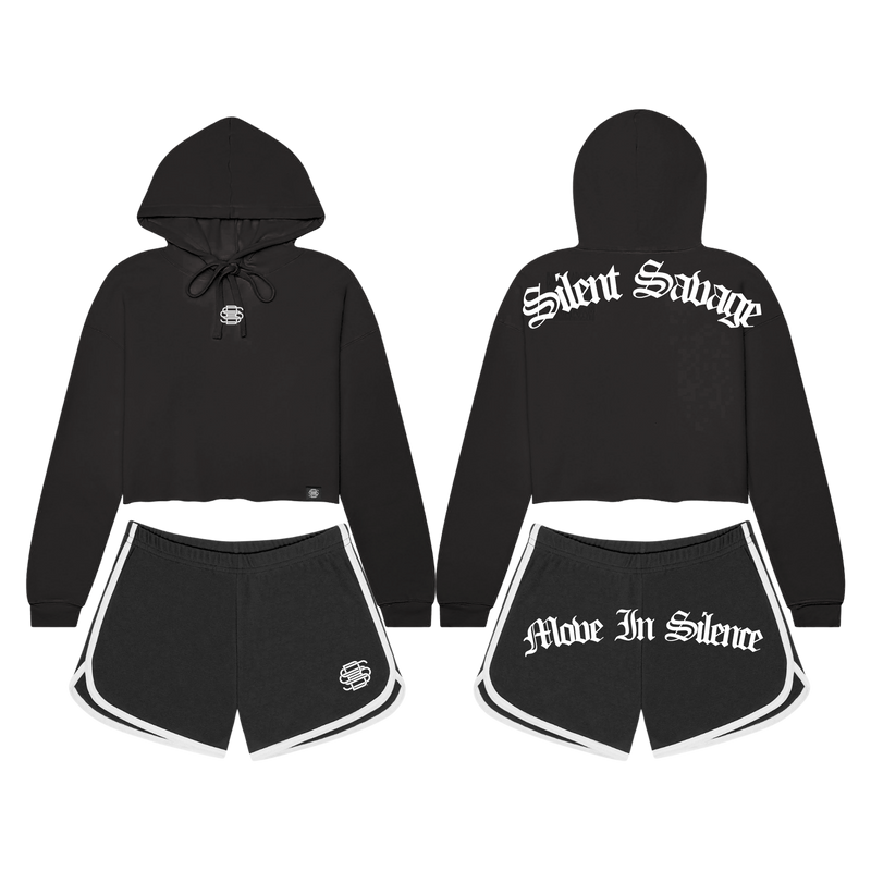 SSB Crop Hoodie Set