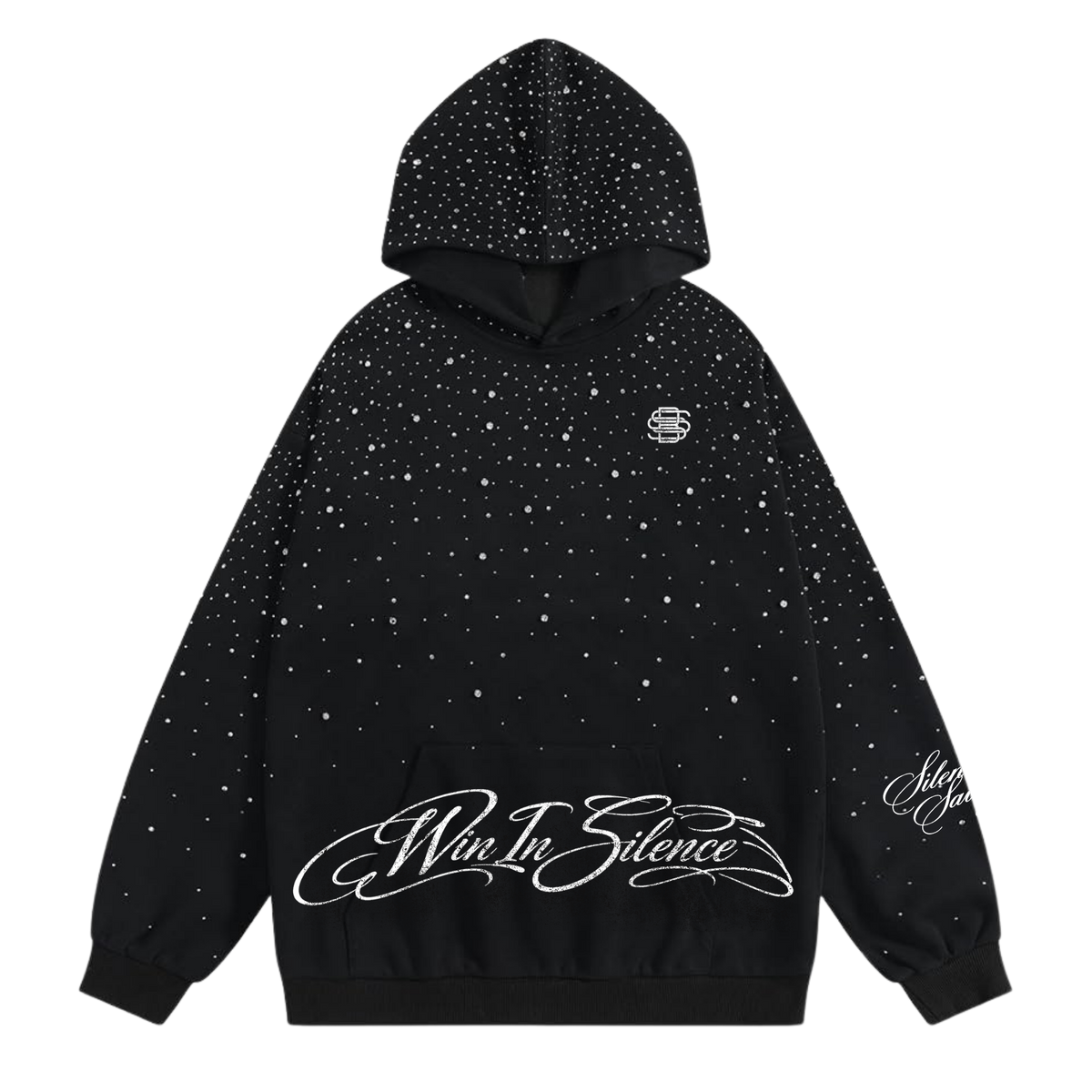 Made In Silence Rhinestone Hoodie