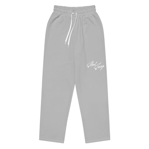 Silent Savage Brand - Wide-leg joggers (gray/wht)