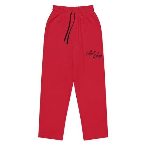 Silent Savage Brand - Wide-leg joggers (red/blk)