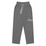 Silent Savage Brand - Wide-leg joggers (grey/wht)