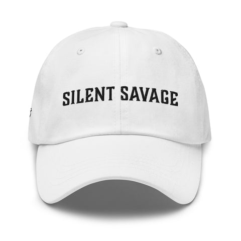 Silent Savage Brand - Dad hat (wht)