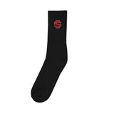 Silent Savage Brand - Logo socks (blk/red)