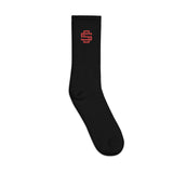 Silent Savage Brand - Logo socks (blk/red)