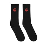 Silent Savage Brand - Logo socks (blk/red)