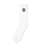 Silent Savage Brand - Logo socks (wht)