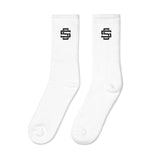 Silent Savage Brand - Logo socks (wht)