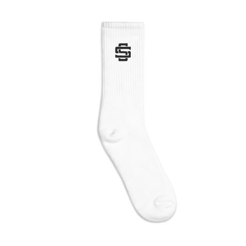 Silent Savage Brand - Logo socks (wht)