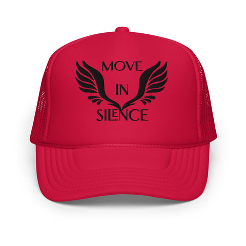 Silent Savage Brand - Move In Silence foam trucker hat ( Red)