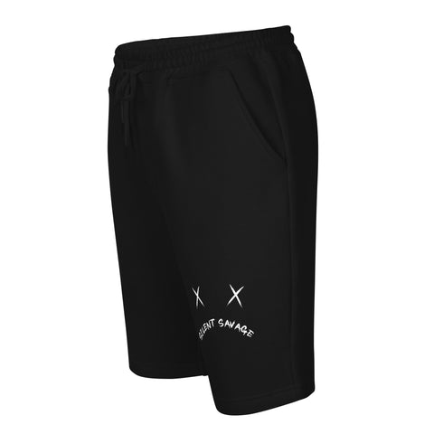 Silent Savage Brand - Emoji fleece shorts