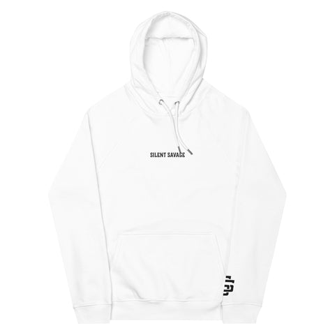 Silent Savage Brand - Move In Silence embroidered hoodie (wht)