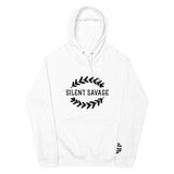 Silent Savage Brand - Olive leaf hoodie (wht)