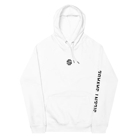 Silent Savage Brand - Centered logo hoodie (wht)