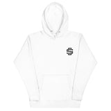 Silent Savage Brand - Embroidered logo hoodie (wht)