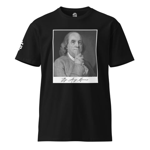 Silent Savage Brand - By Any Means Ben Franklin t-shirt (blk)