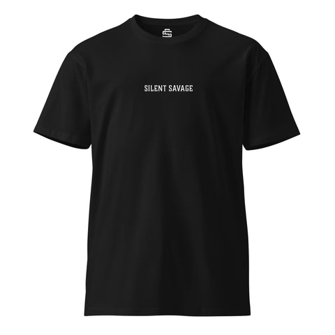 Silent Savage Brand - Centered name logo (blk)