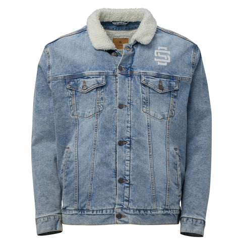 Silent Savage Brand - Denim sherpa jacket (blu)