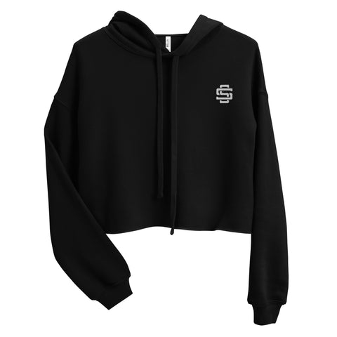 Silent Savage Brand - Women's crop hoodie (blk)