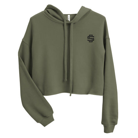 Silent Savage Brand - Women's Crop hoodie (grn)