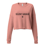 Silent Savage Brand - Signature logo women's crop sweatshirt